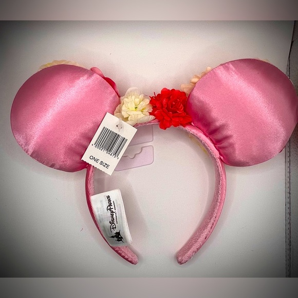 Cute Disney Floral Ears-OS-Multicolored Flowers-Never Used-Excellent Cond NWT - Picture 2 of 6